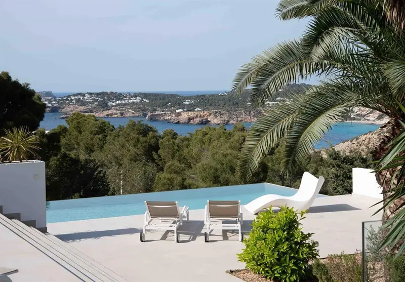 Villa de Lujo en Cala Moli Ibiza 4 Dormitorios Piscina Infinita