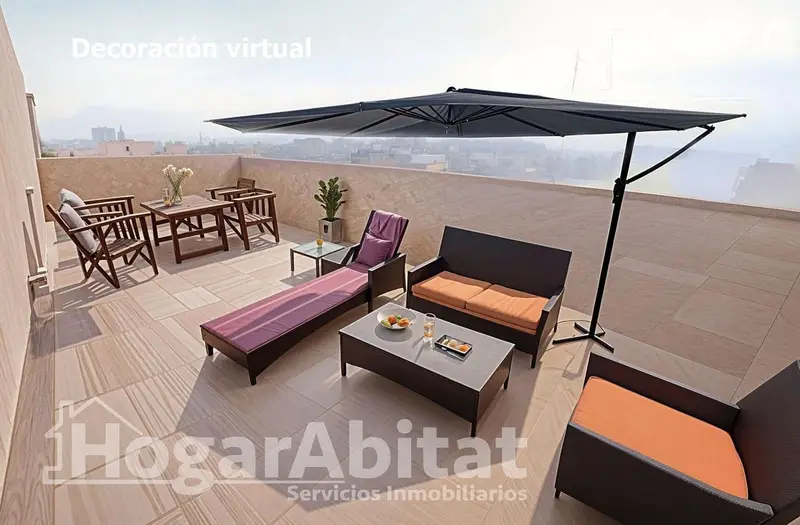 Ático en venta Valencia La Raiosa con terraza y ascensor