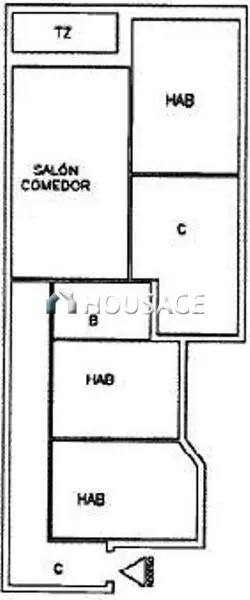 Piso en venta en Hospitalet de Llobregat 3 habitaciones 1 bano