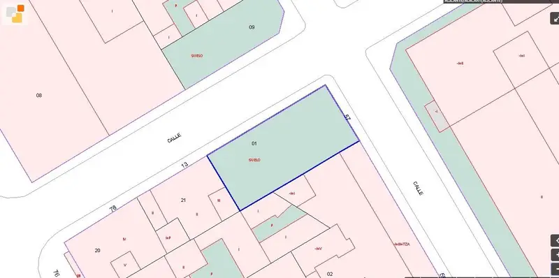 Solar en Venta Los Angeles Alicante 155m2
