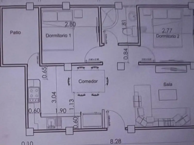 Piso en Palma de Mallorca zona La Soledad Son Gotleu 2 habitaciones 1 bano