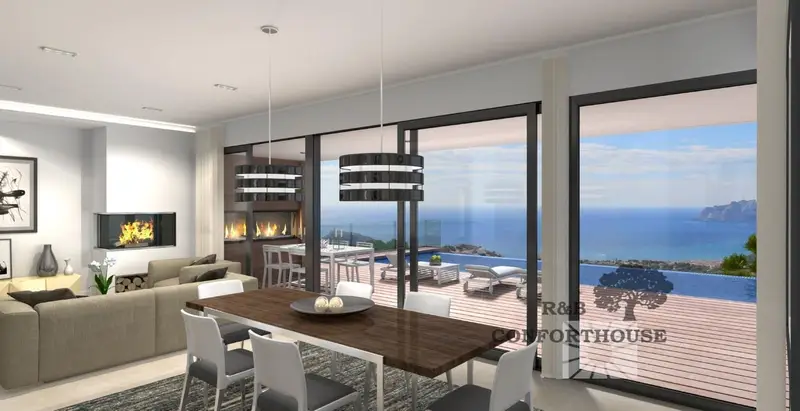 Villa de Lujo en Cumbre del Sol con Vistas al Mar