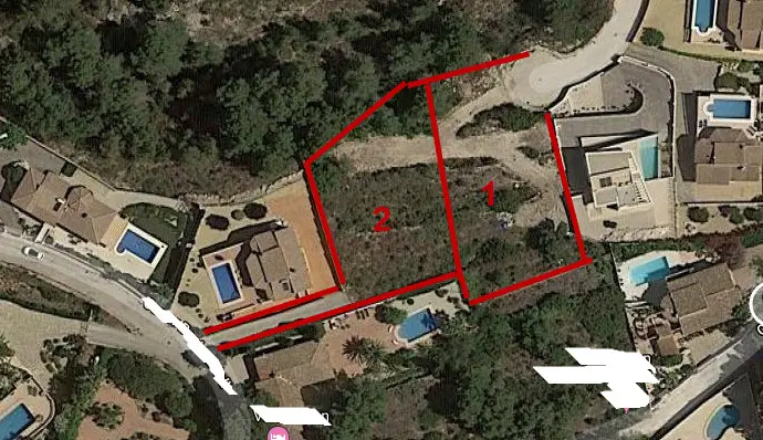 Terreno en Venta Moraira Benimeit 1280m2 Vistas Panoramicas