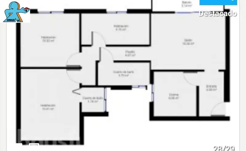 Venta Piso Amueblado Centro Rubi 3 habitaciones 1 bano