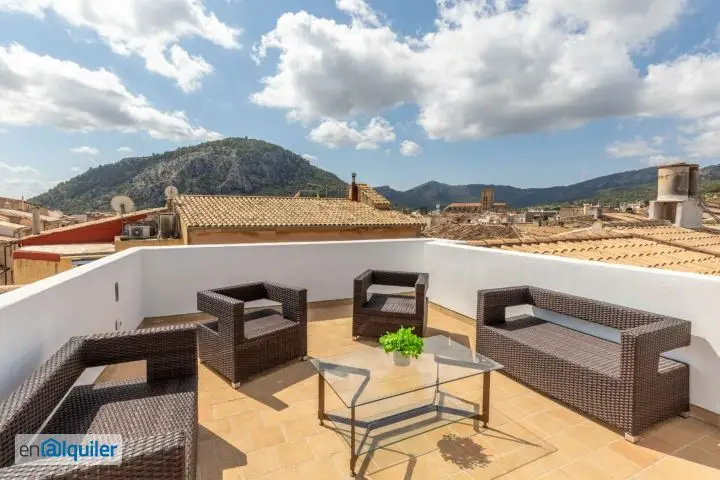 Alquiler Casa Adosada 3 Dormitorios Pollença Terraza Vistas