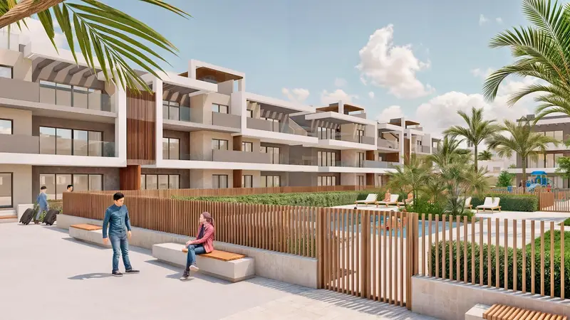 Venta de piso con piscina en Pilar de la Horadada