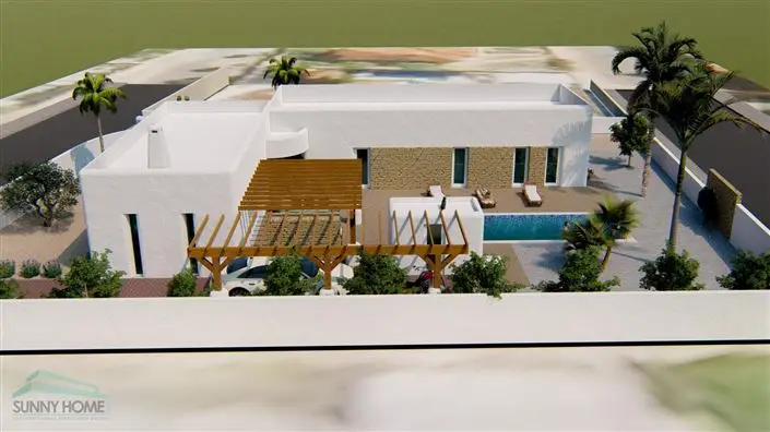 Villa de Lujo en Alfaz del Pi 3 Dormitorios Estilo Ibicenco