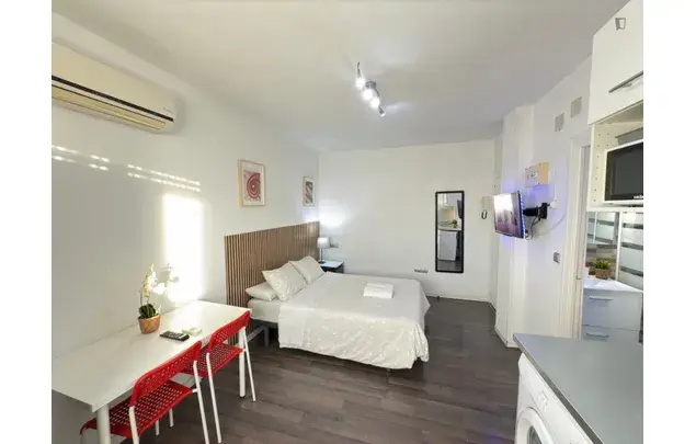 Estudio Moderno en Madrid 3-24 Meses Alquiler