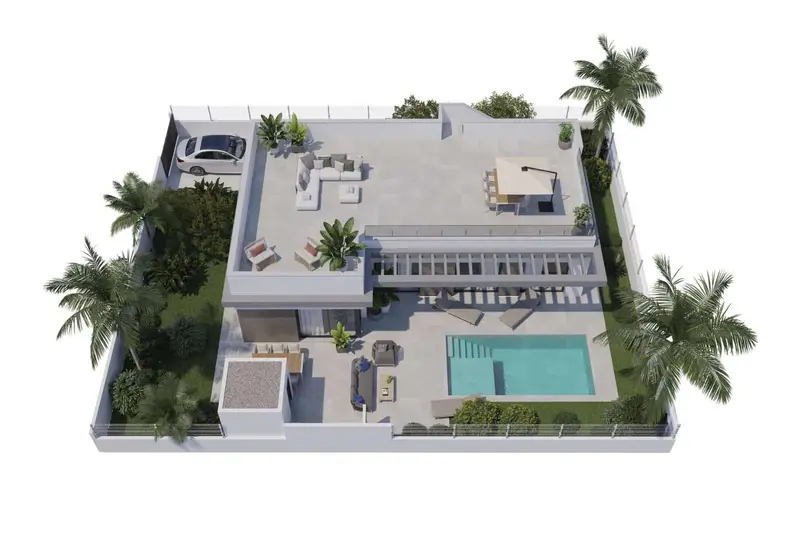 Villa en Polop con Vistas al Mar y Piscina Privada