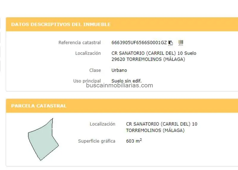 Parcela en Venta Torremolinos