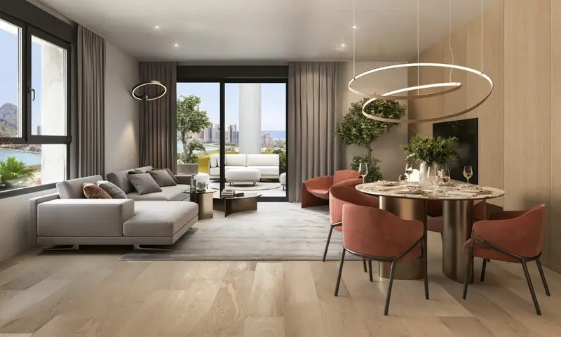 Apartamento en Calpe con Piscina y Terraza 3 Dormitorios
