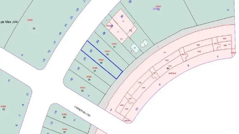 Solar en Venta Vilanova i la Geltru 4 Viviendas Adosadas