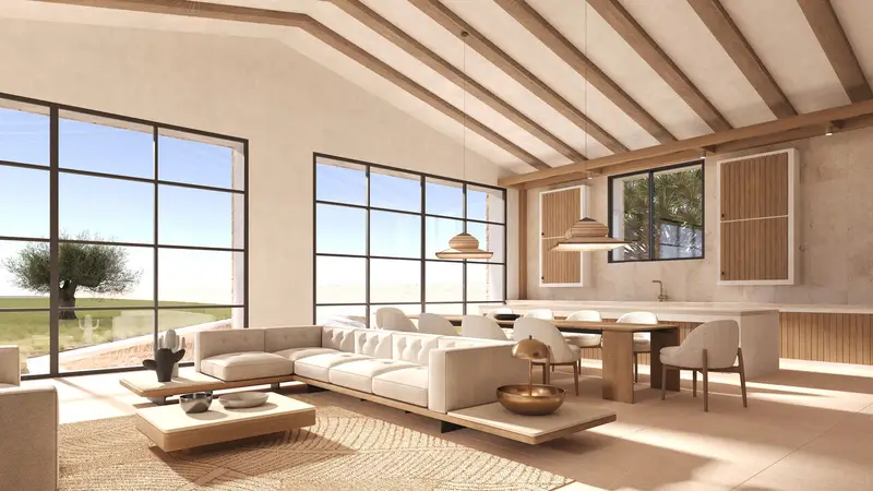 Fantástica finca de nueva construcción con vistas al mar en Marratxi