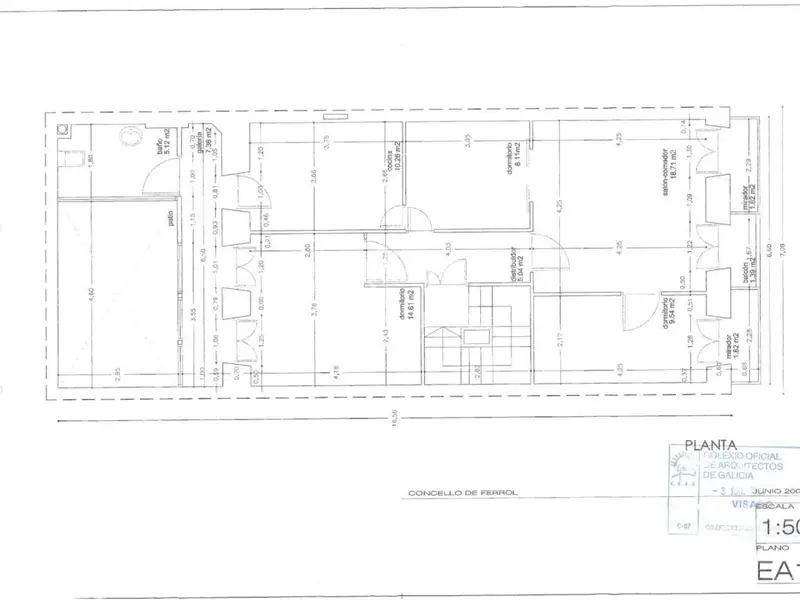 Venta Piso con Terraza en Centro Ferrol  P001522