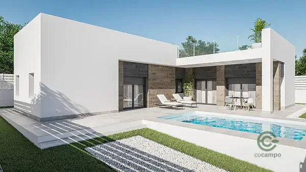 Villa Moderna en Pinoso 3 Dormitorios Piscina Privada