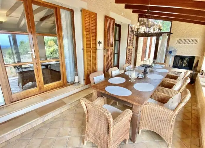 Finca Can Nofre Mallorca: Alquiler 10 Personas Vistas al Mar Piscina Climatizada